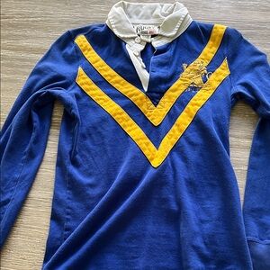 Blue and Yellow Rugby Long Sleeve Shirt